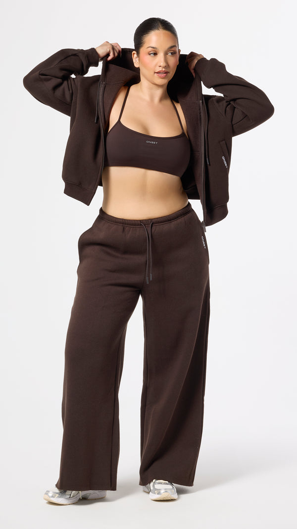 Relaxed Fleece Cropped Zip-Up - Vista alternativa