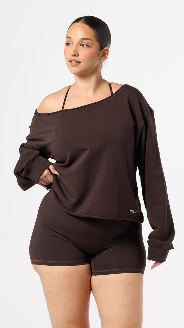 Off-The-Shoulder Sweatshirt