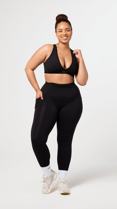 Basics V-neck Sports Bra