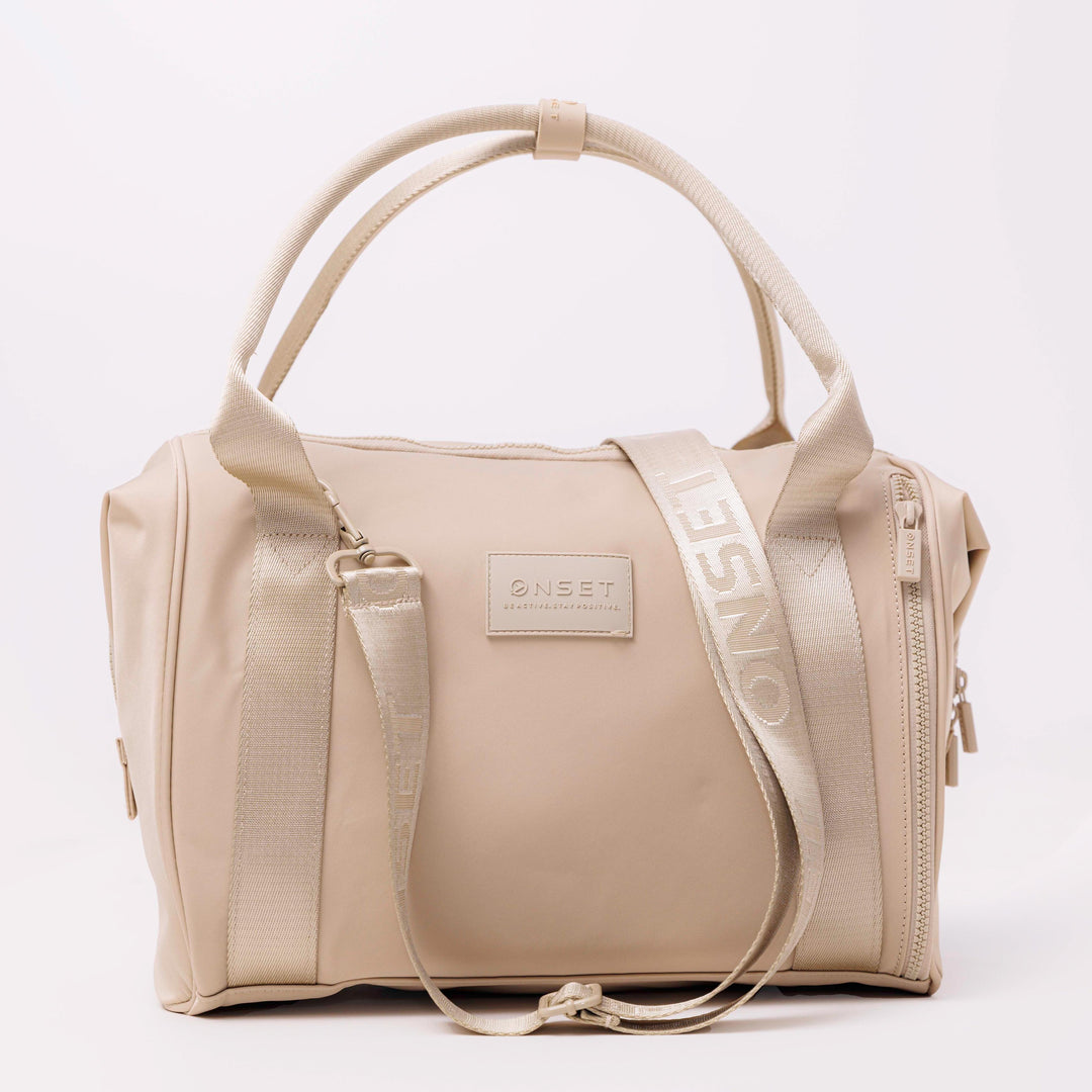 ★YEOMIM★ stud duffle bag oatmeal made by yeomim.